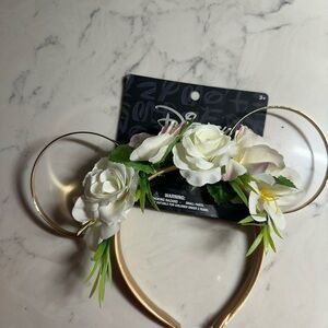 Disney Gold and White Floral Hair Accessory